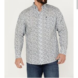 ARIAT MEN'S FORTUNE CLASSIC FIT BUTTON DOWN LONG SLEEVE WESTERN SHIRT